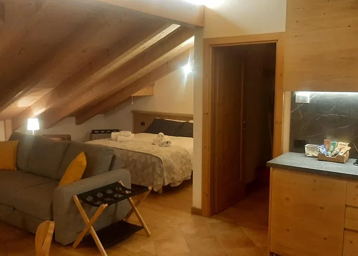 Апартаменты Campo Base Cadore Monolocale Mansarda Con Park Auto E Garage Moto